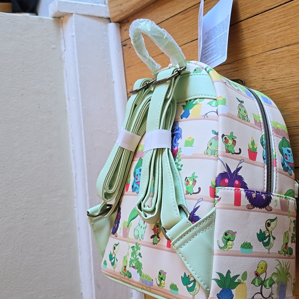 NWT, Loungefly Pokémon Plants Mini Backpack GameStop Exclusive - Picture 9 of 16
